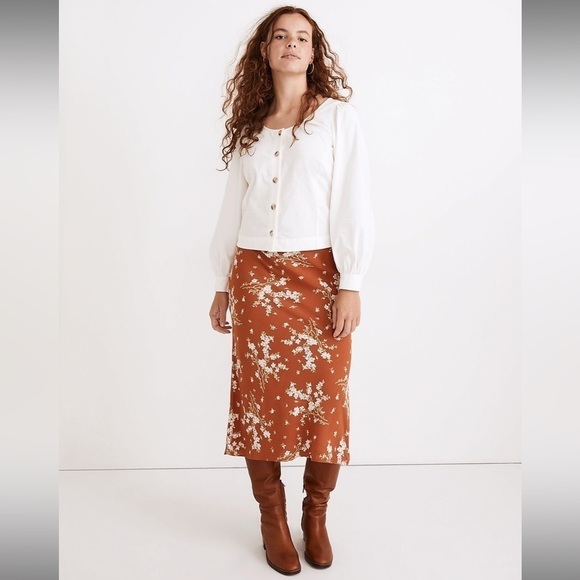 🚨 3 for $25 - Madewell Corduroy Shirred-Sleeve Button-Front Top - Picture 2 of 13